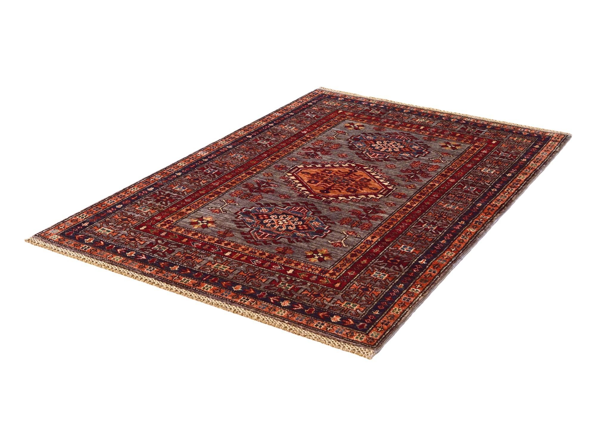 3' 5 x 5' Hand Knotted Kazak Rug