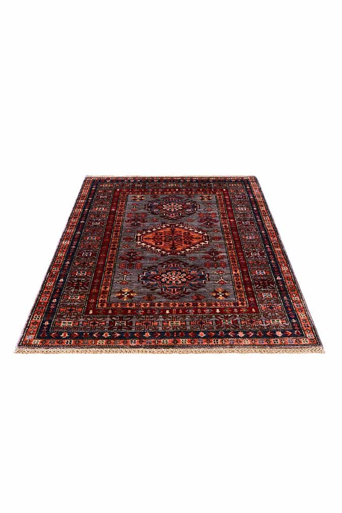 3' 5 x 5' Hand Knotted Kazak Rug