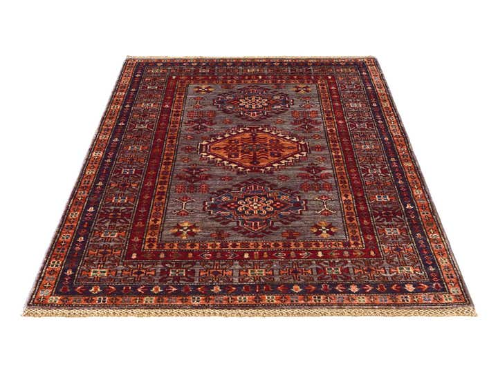 3' 5 x 5' Hand Knotted Kazak Rug