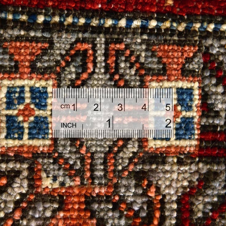 Detail image of 3' 5 x 5' Hand Knotted Kazak Rug