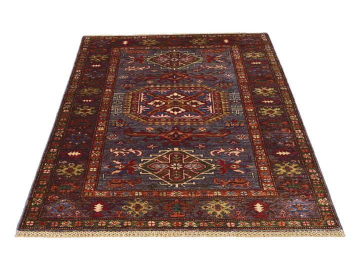 3' 6 x 5' 3 Hand Knotted Kazak Rug