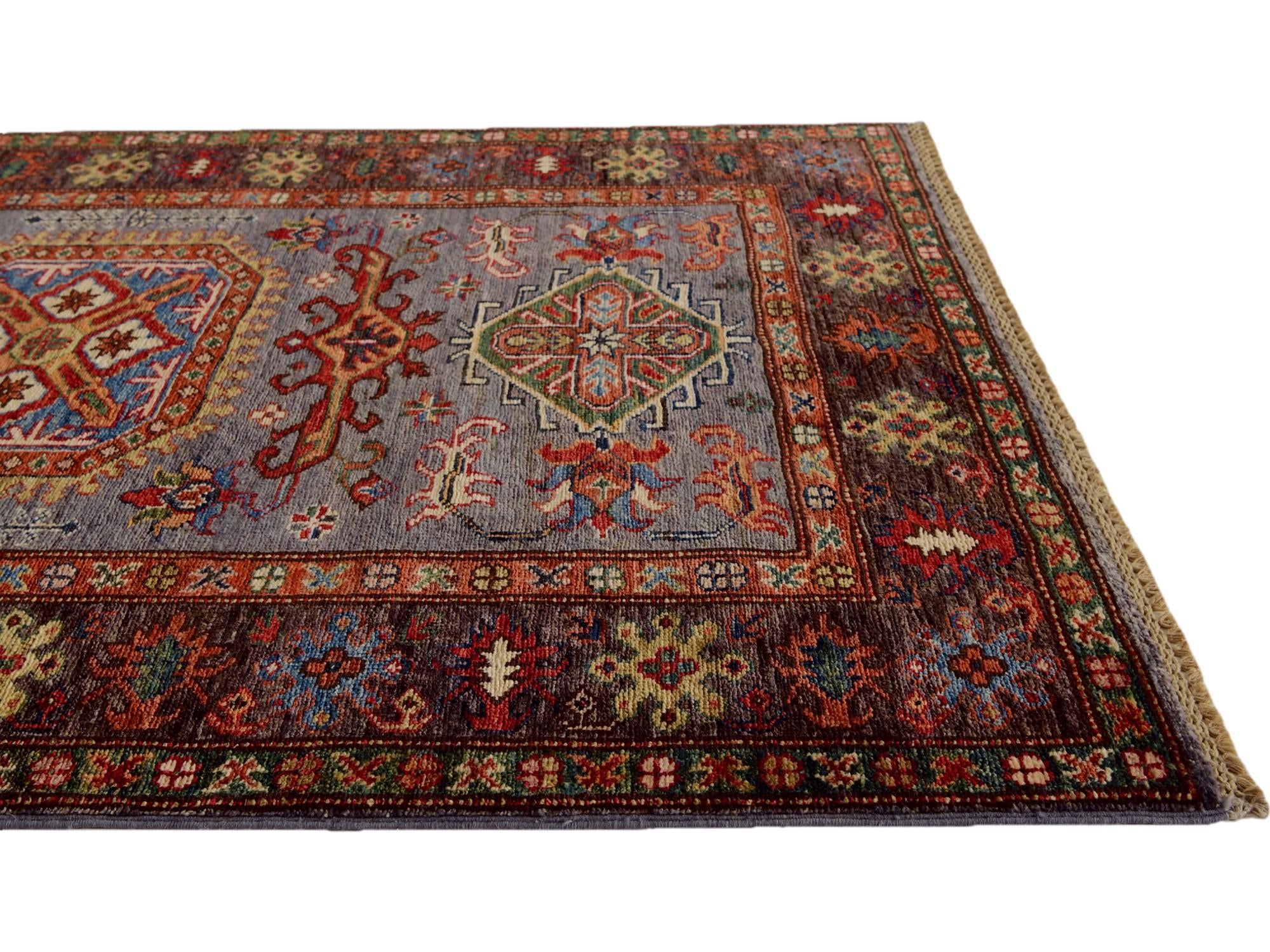 3' 6 x 5' 3 Hand Knotted Kazak Rug