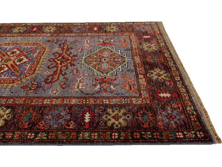 Detail image of 3' 6 x 5' 3 Hand Knotted Kazak Rug