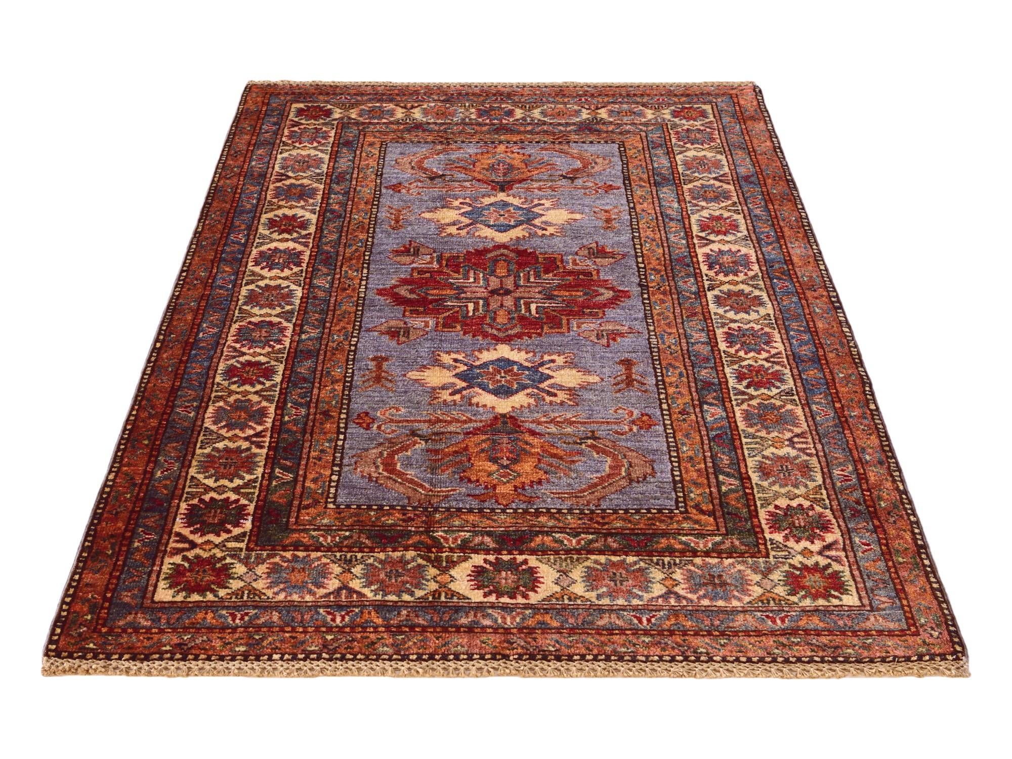 3' 5 x 5' Hand Knotted Kazak Rug