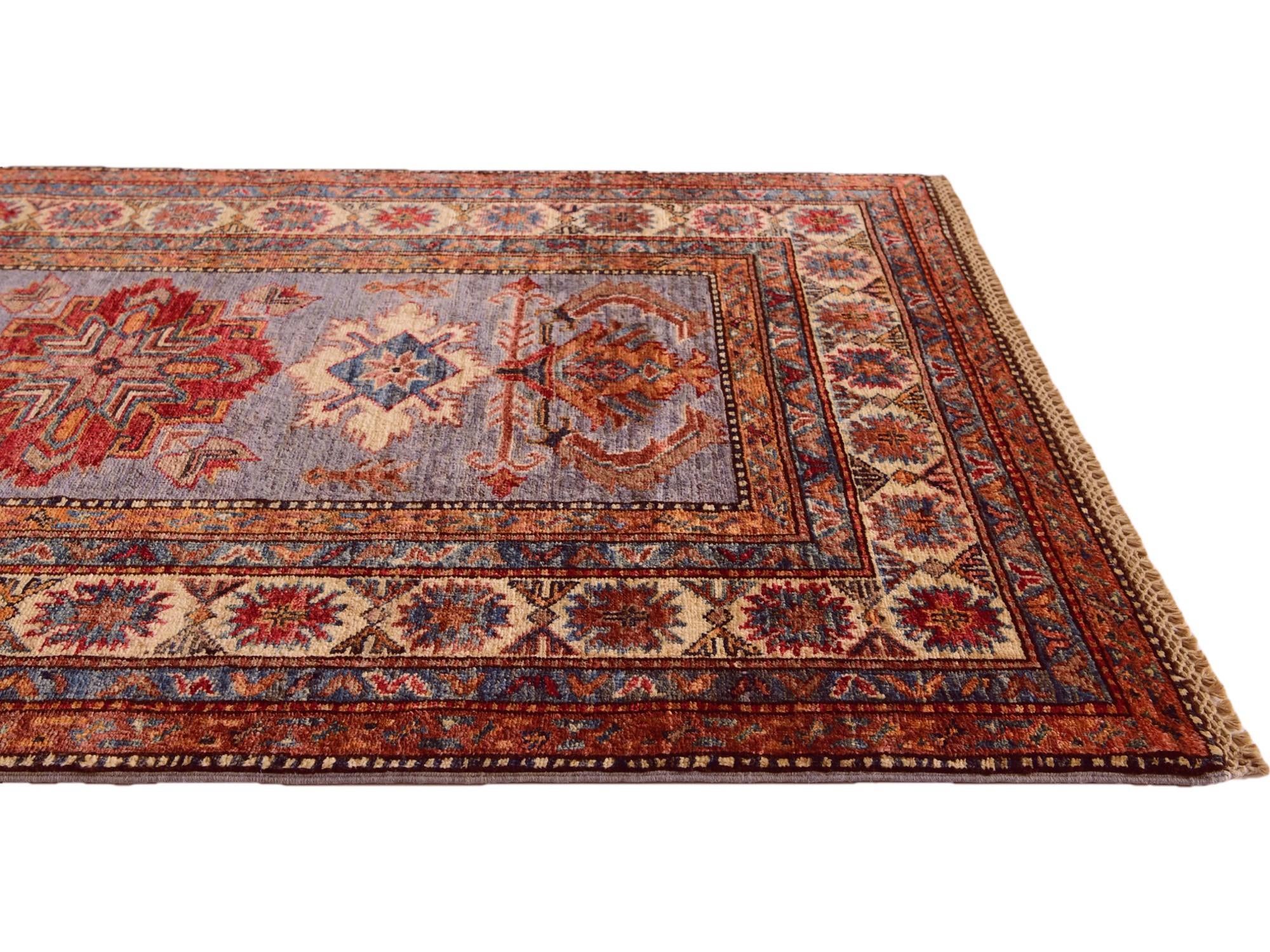 3' 5 x 5' Hand Knotted Kazak Rug