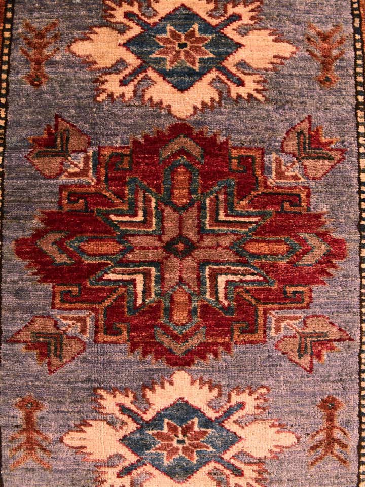 3' 5 x 5' Hand Knotted Kazak Rug