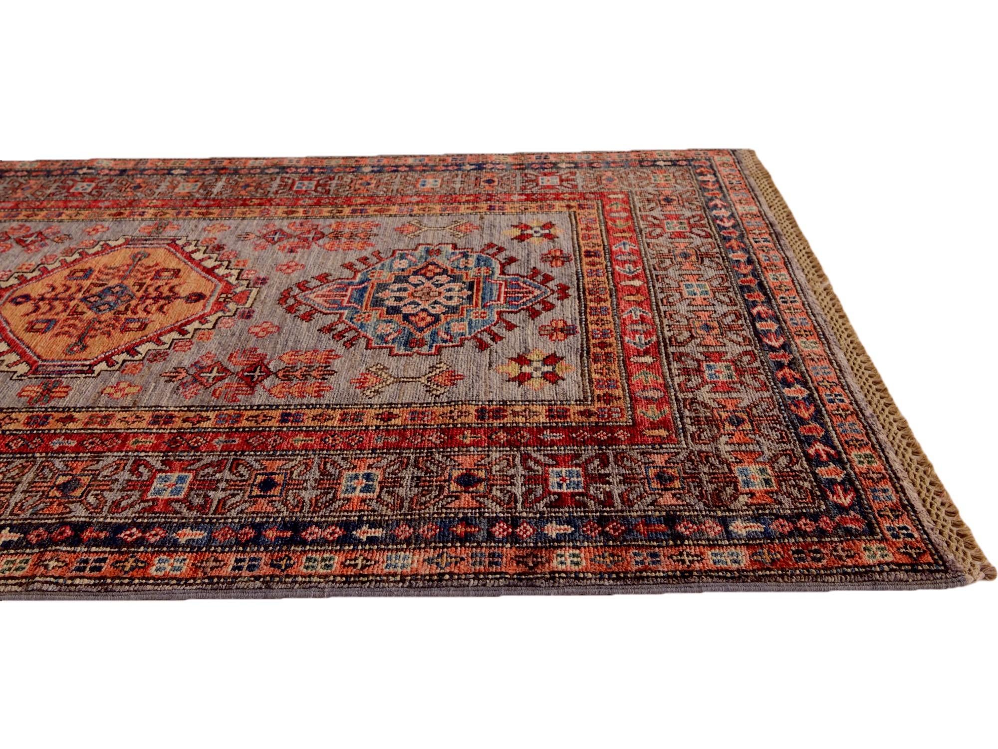 3' 5 x 5' Hand Knotted Kazak Rug