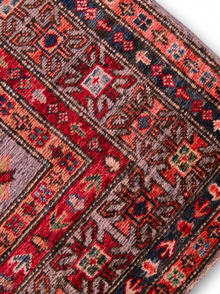 Detail image of 3' 5 x 5' Hand Knotted Kazak Rug