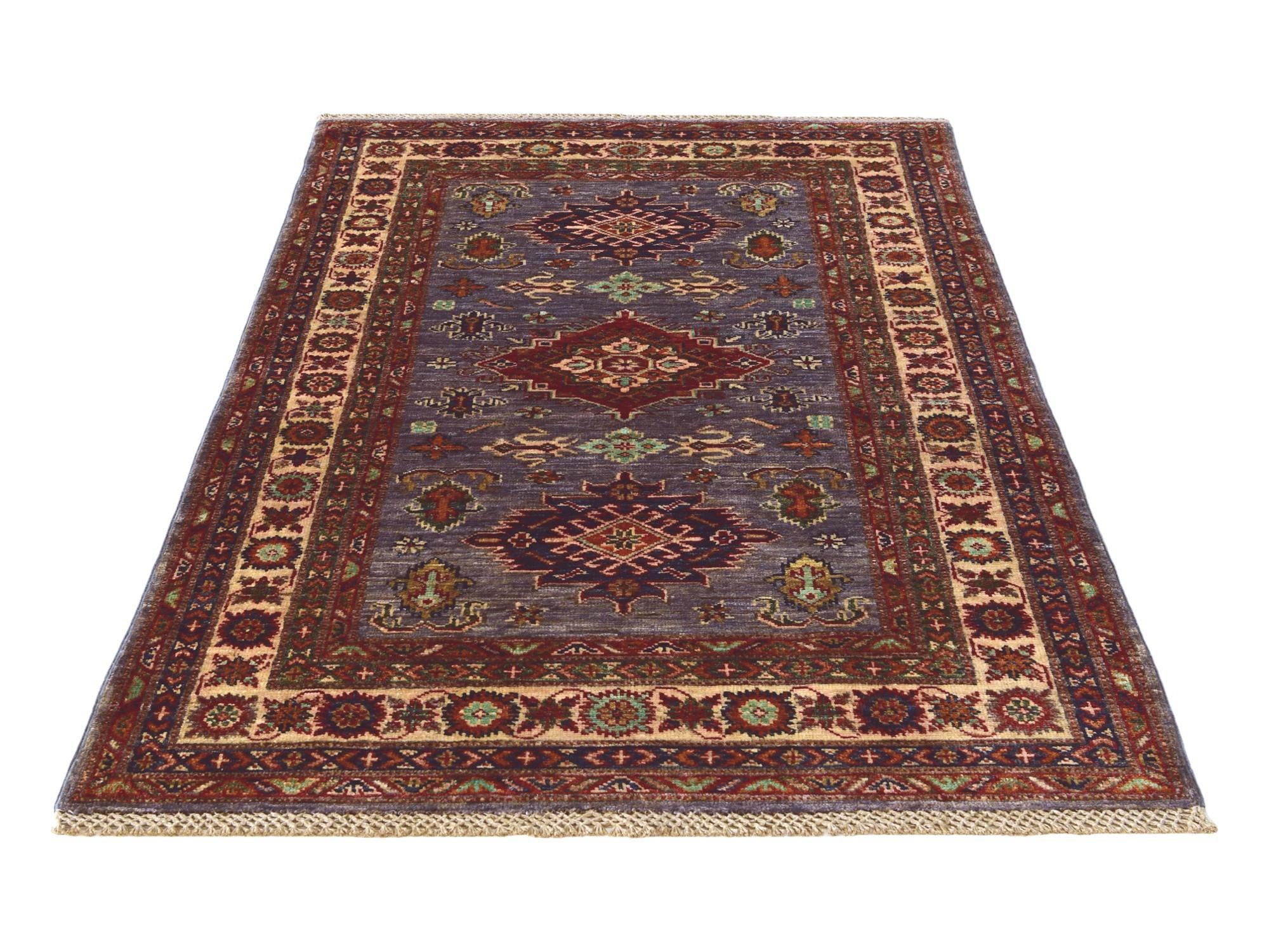 3' 4 x 5' 5 Hand Knotted Kazak Rug