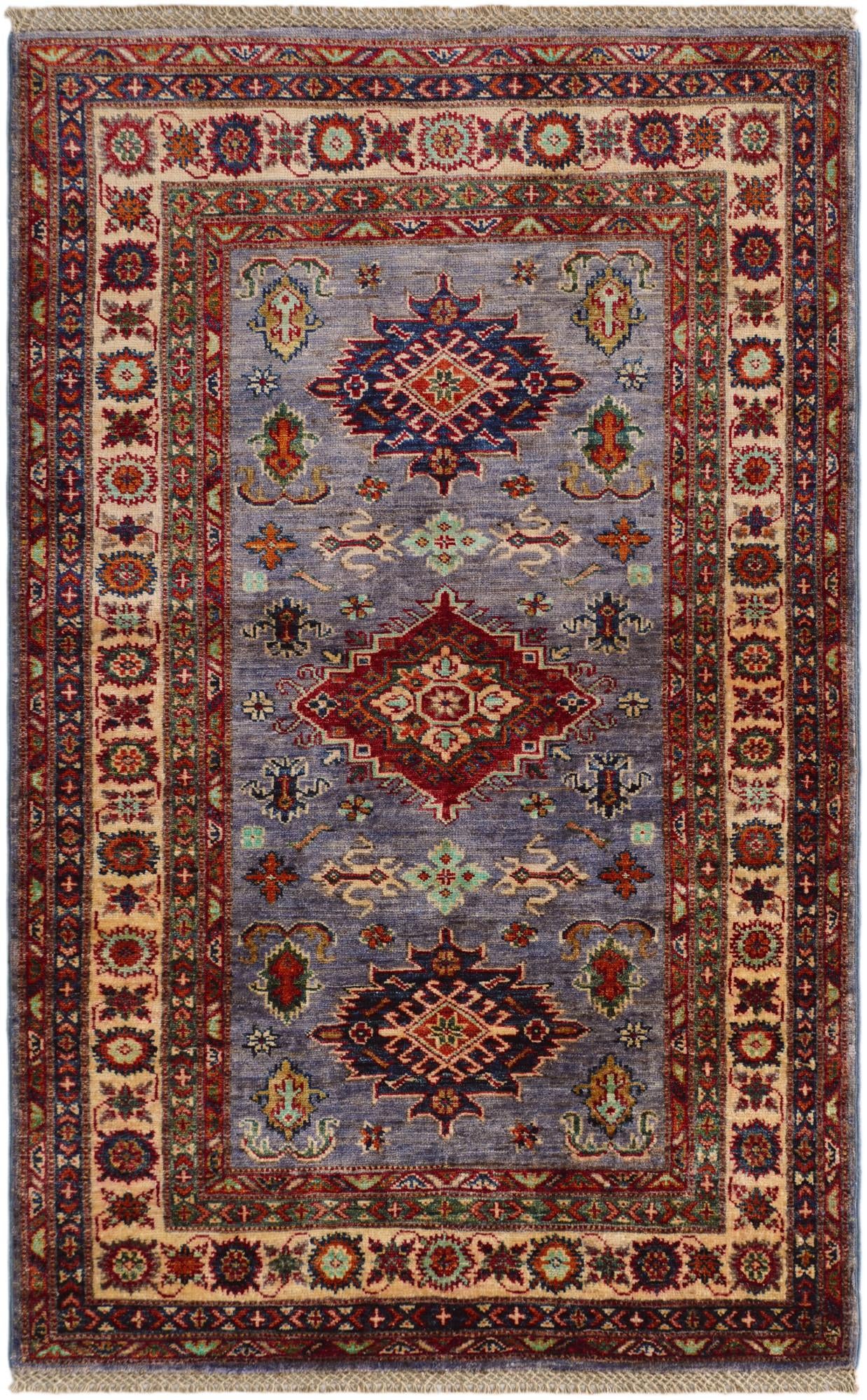 3' 4 x 5' 5 Hand Knotted Kazak Rug