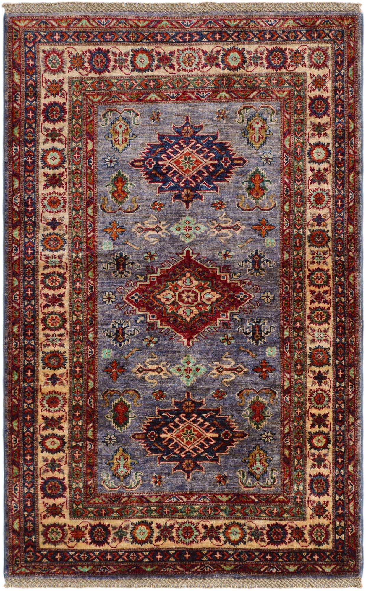3' 4 x 5' 5 Hand Knotted Kazak Rug