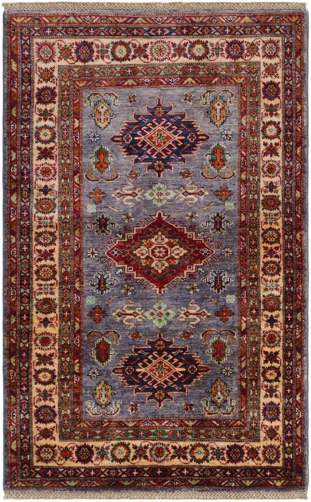 3' 4 x 5' 5 Hand Knotted Kazak Rug