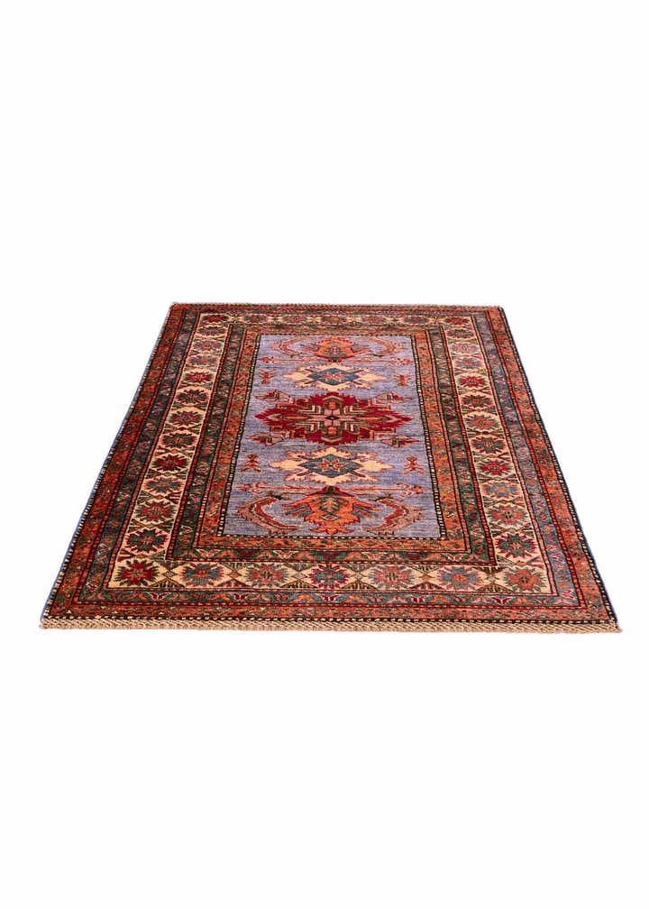 3' 5 x 5' 2 Hand Knotted Kazak Rug