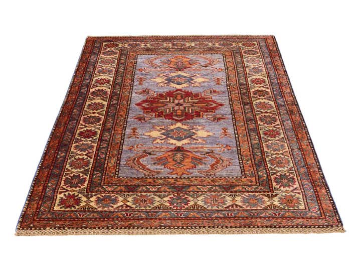 3' 5 x 5' 2 Hand Knotted Kazak Rug