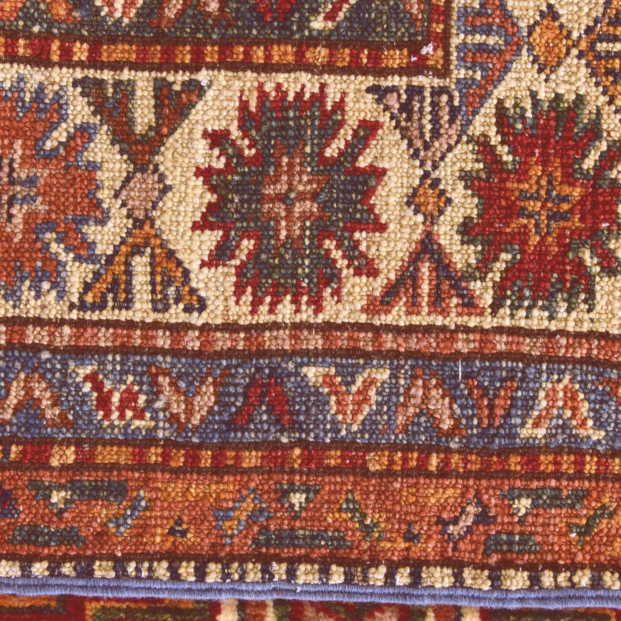 3' 5 x 5' 2 Hand Knotted Kazak Rug
