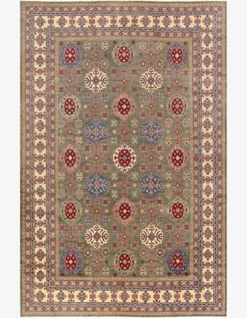 12' 10 x 19' 6 Hand Knotted Kazak Rug