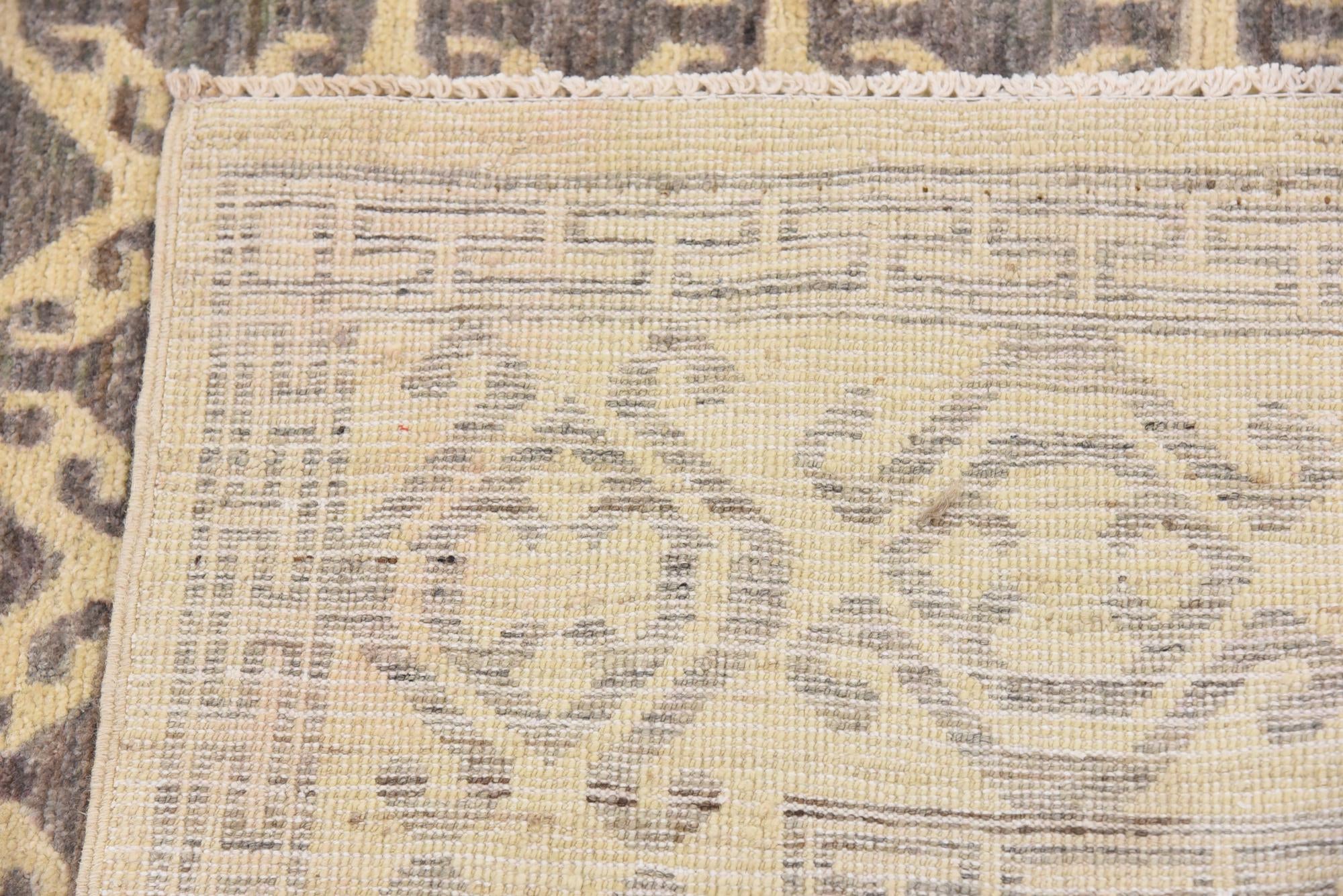 6' 7 x 9' 7 Hand Knotted Khotan Ziegler Rug