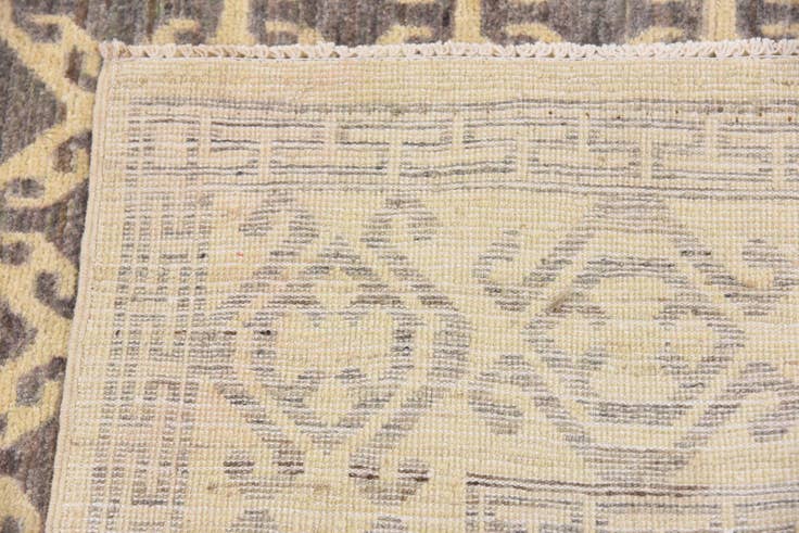 Detail image of 6' 7 x 9' 7 Hand Knotted Khotan Ziegler Rug