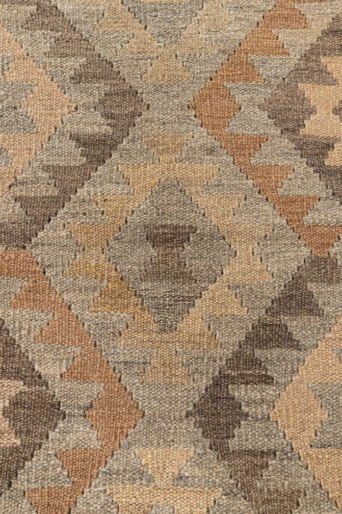 3' 5 x 4' 9 Hand Woven Kilim Maymana Wool Rug