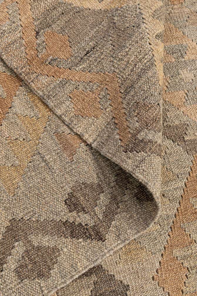 3' 5 x 4' 9 Hand Woven Kilim Maymana Wool Rug