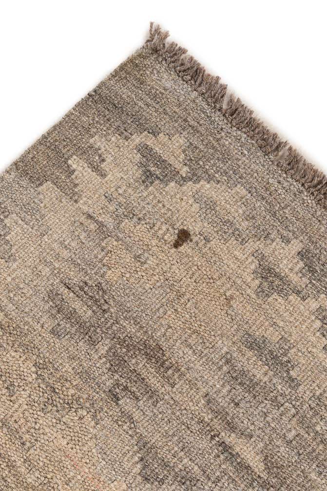 3' 4 x 4' 11 Hand Woven Kilim Maymana Wool Rug