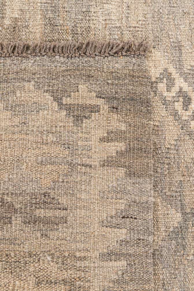 3' 4 x 4' 11 Hand Woven Kilim Maymana Wool Rug