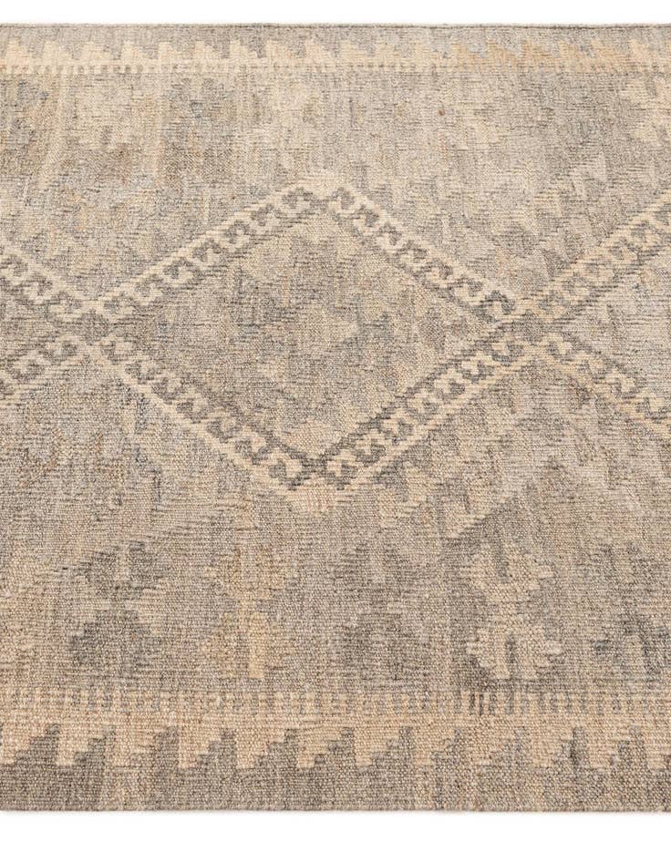 Detail image of 3' 4 x 4' 11  Hand Woven Kilim Maymana Wool Rug