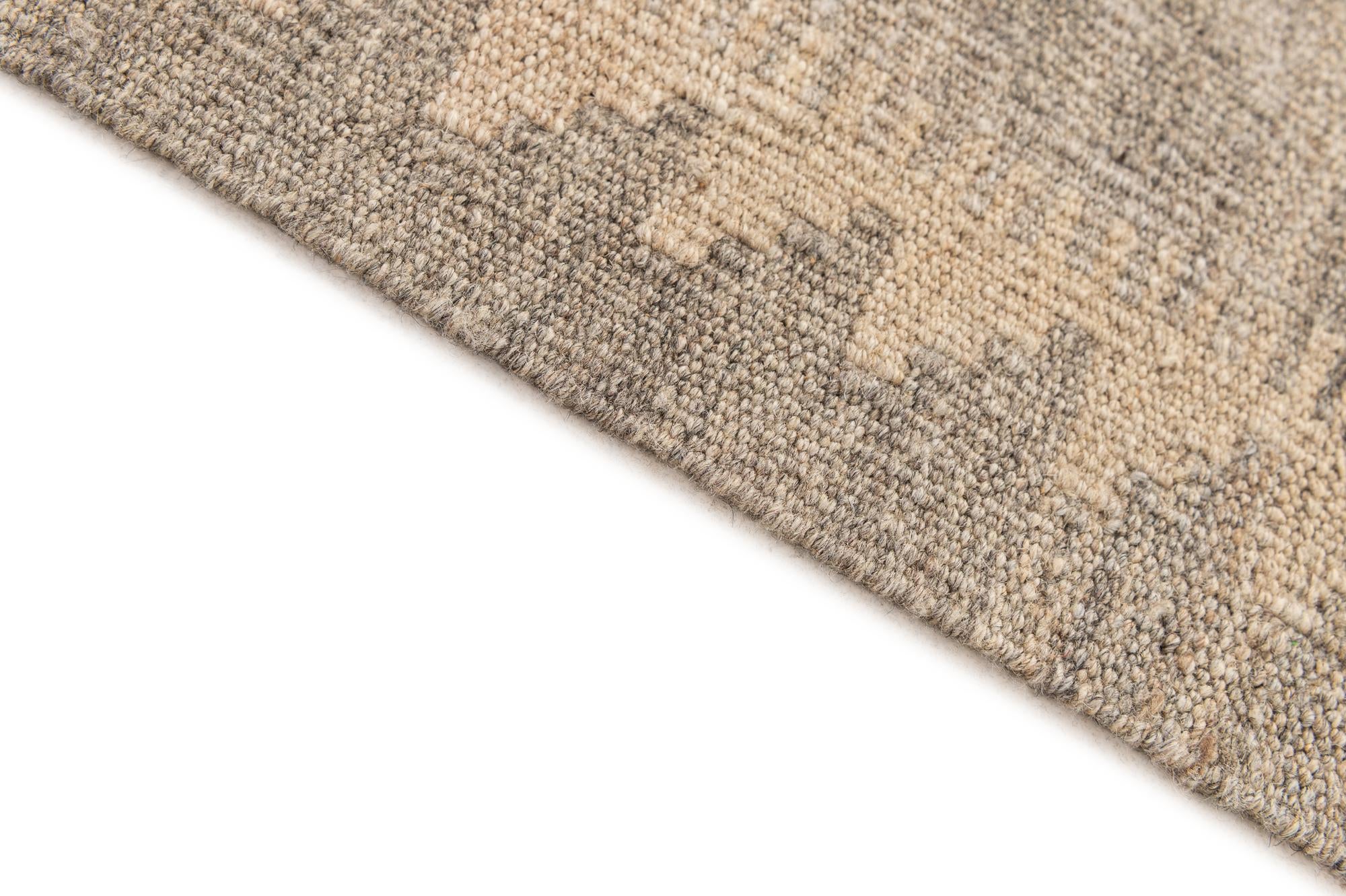 3' 4 x 4' 11 Hand Woven Kilim Maymana Wool Rug
