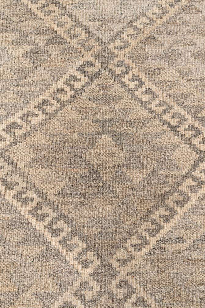 3' 4 x 4' 11 Hand Woven Kilim Maymana Wool Rug