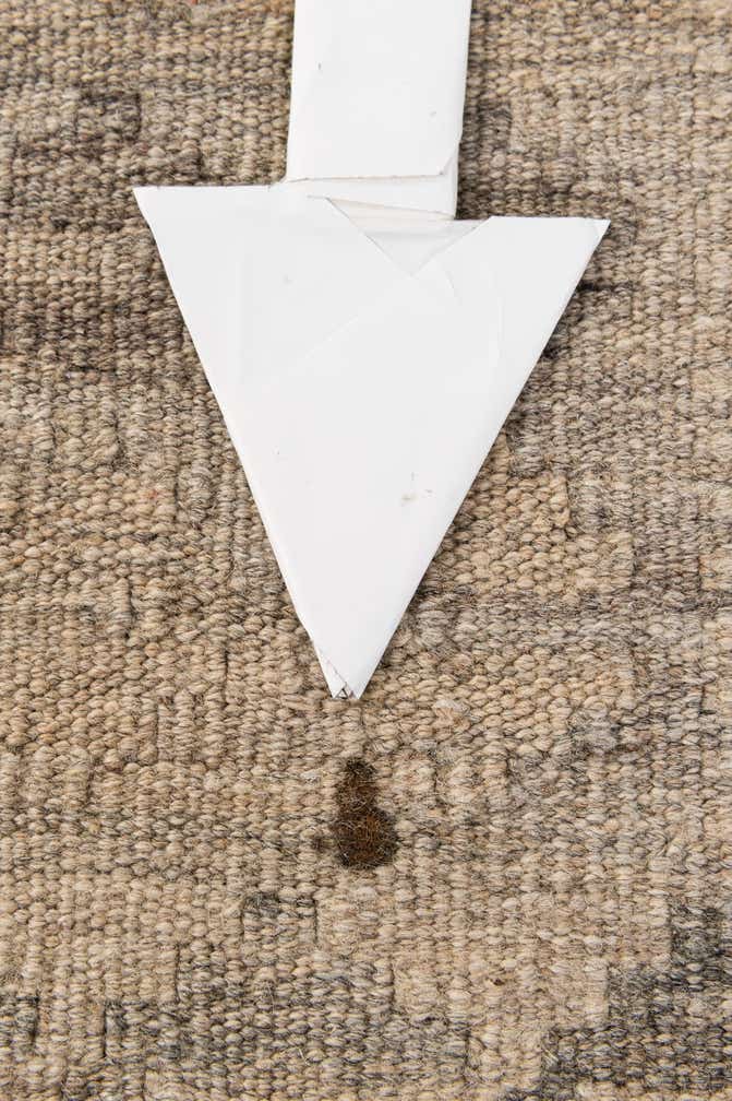 3' 4 x 4' 11 Hand Woven Kilim Maymana Wool Rug