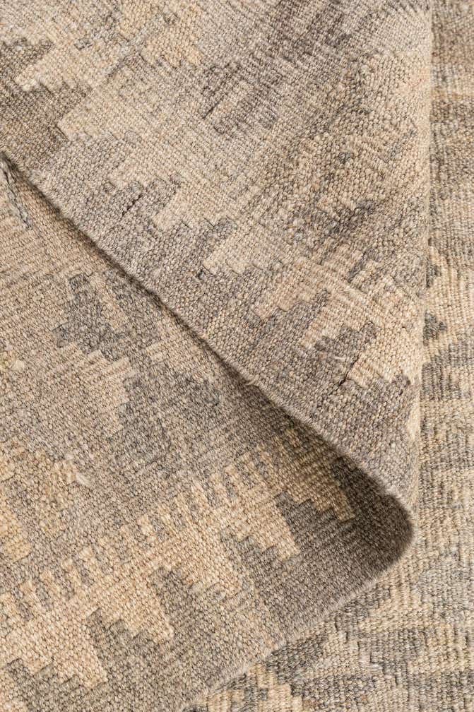 3' 4 x 4' 11 Hand Woven Kilim Maymana Wool Rug