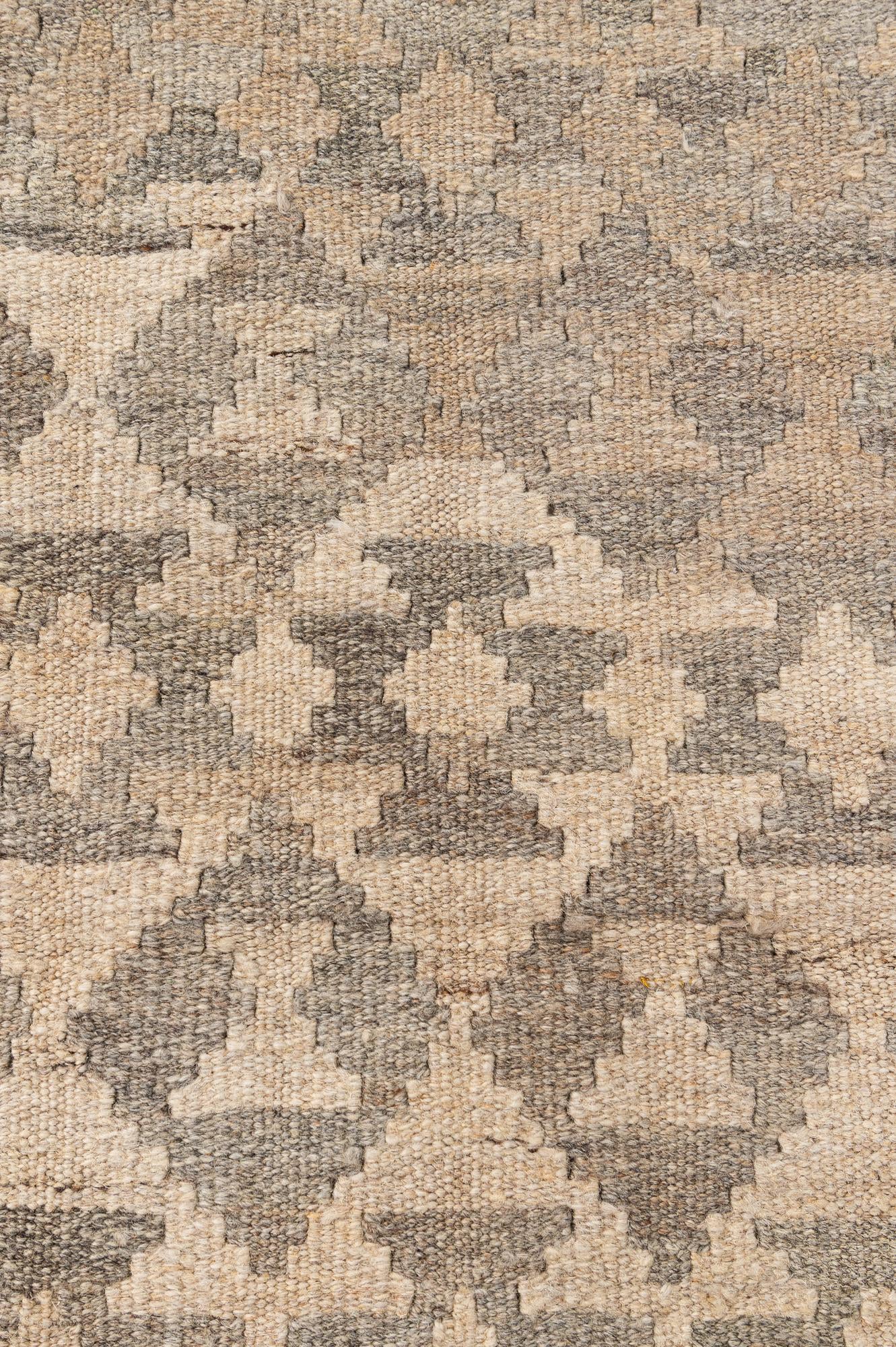 3' 4 x 5' Hand Woven Kilim Maymana Wool Rug
