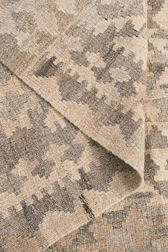 3' 4 x 5' Hand Woven Kilim Maymana Wool Rug