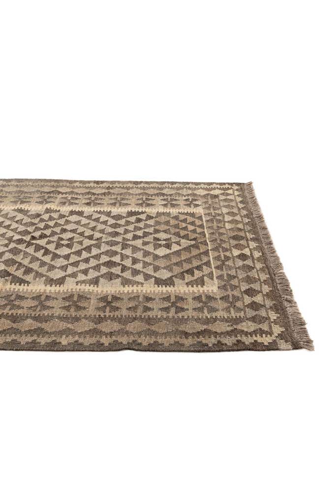 3' 5 x 4' 10 Hand Woven Kilim Maymana Wool Rug