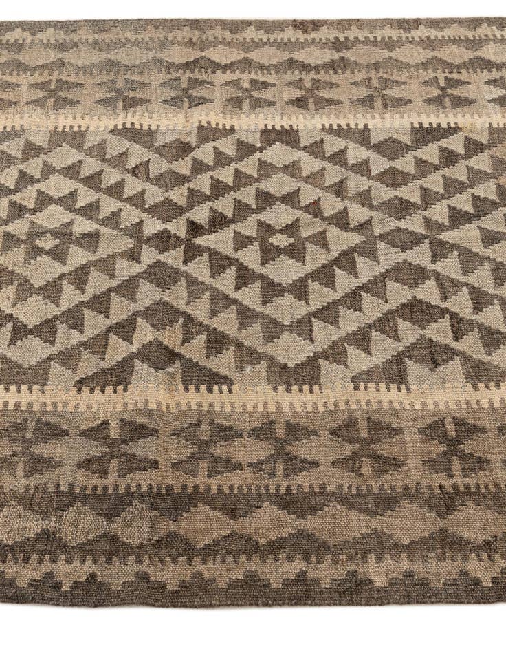 Detail image of 3' 5 x 4' 10  Hand Woven Kilim Maymana Wool Rug