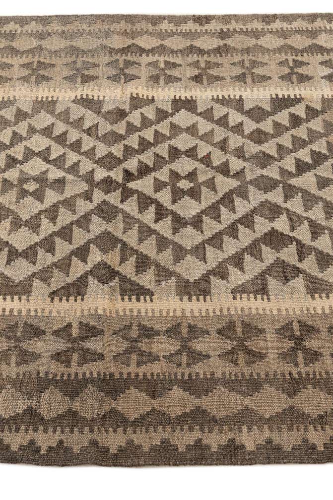 3' 5 x 4' 10 Hand Woven Kilim Maymana Wool Rug