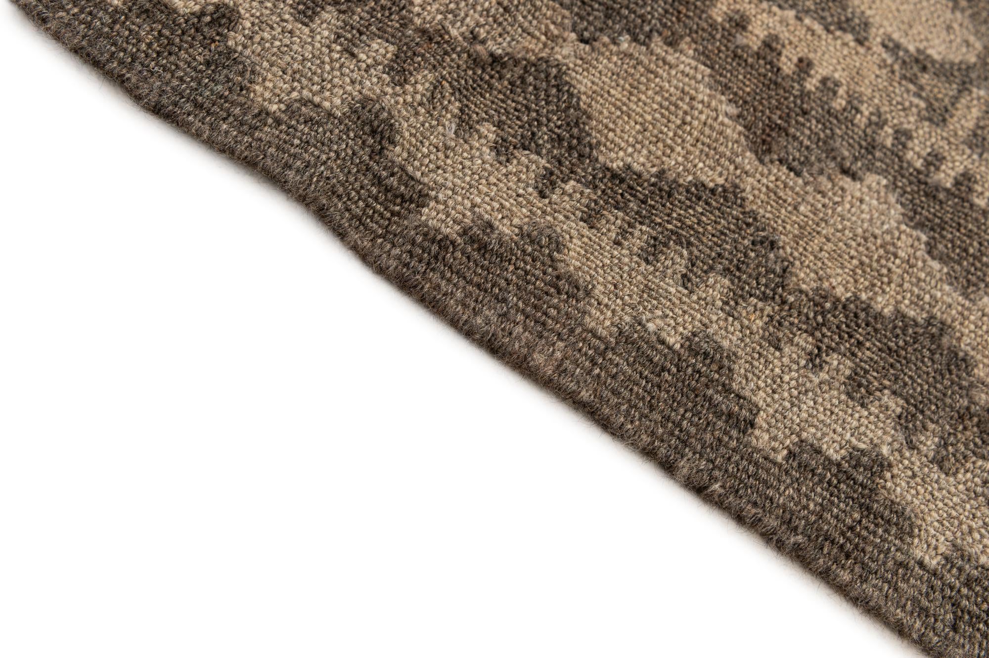 3' 5 x 4' 10 Hand Woven Kilim Maymana Wool Rug