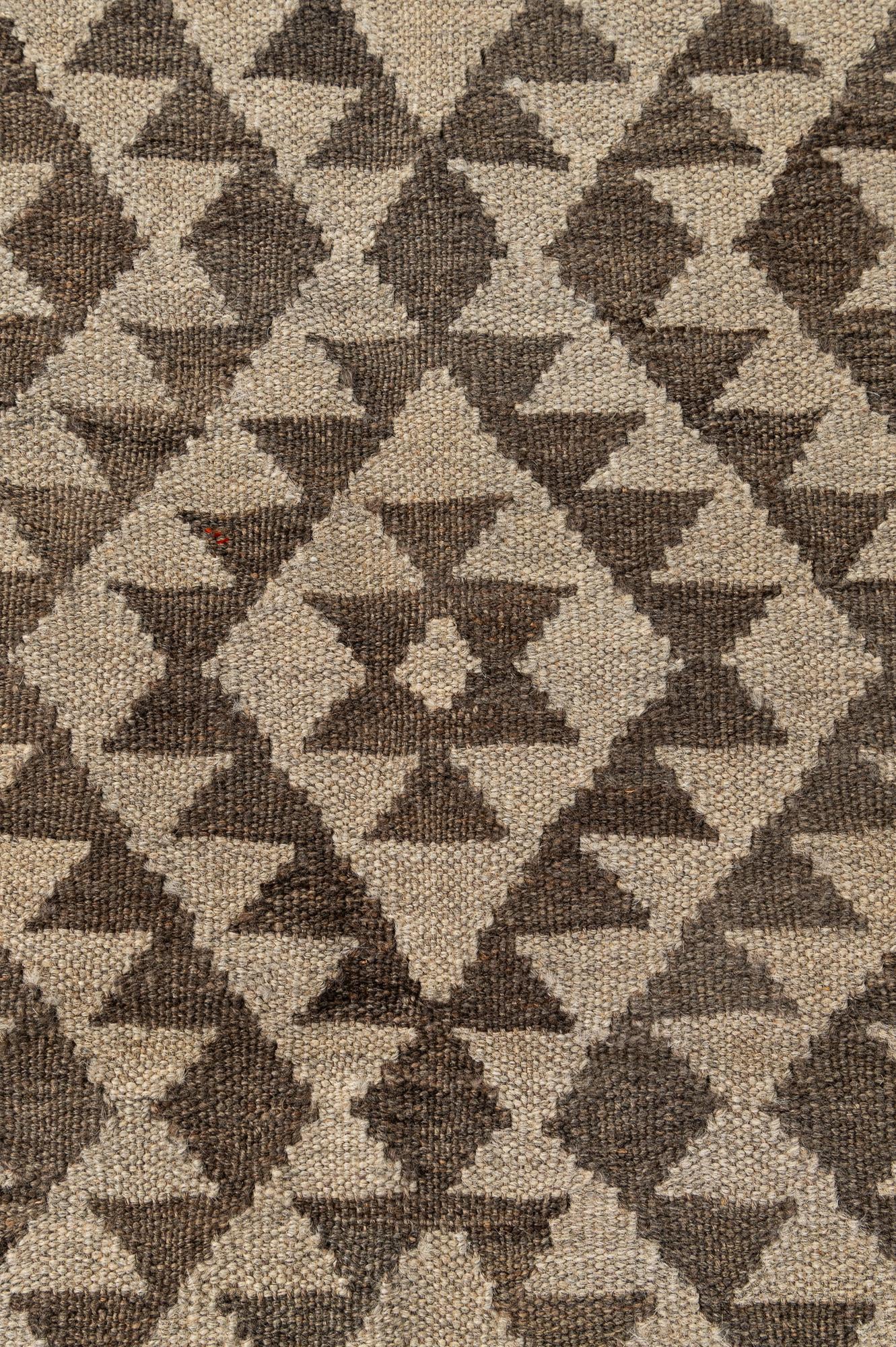 3' 5 x 4' 10 Hand Woven Kilim Maymana Wool Rug