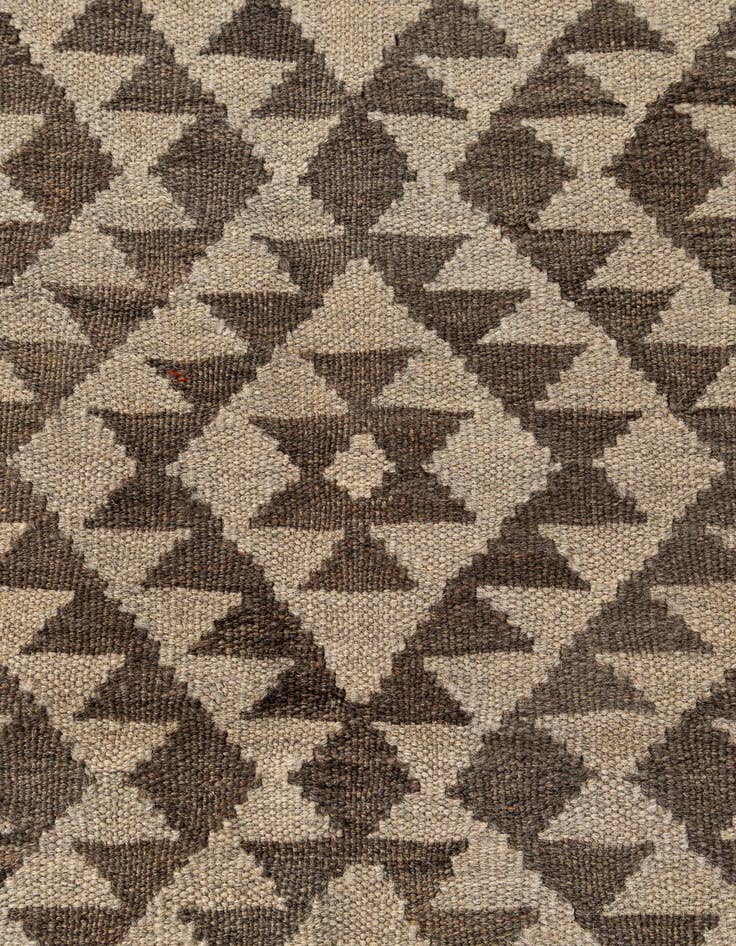 Detail image of 3' 5 x 4' 10  Hand Woven Kilim Maymana Wool Rug