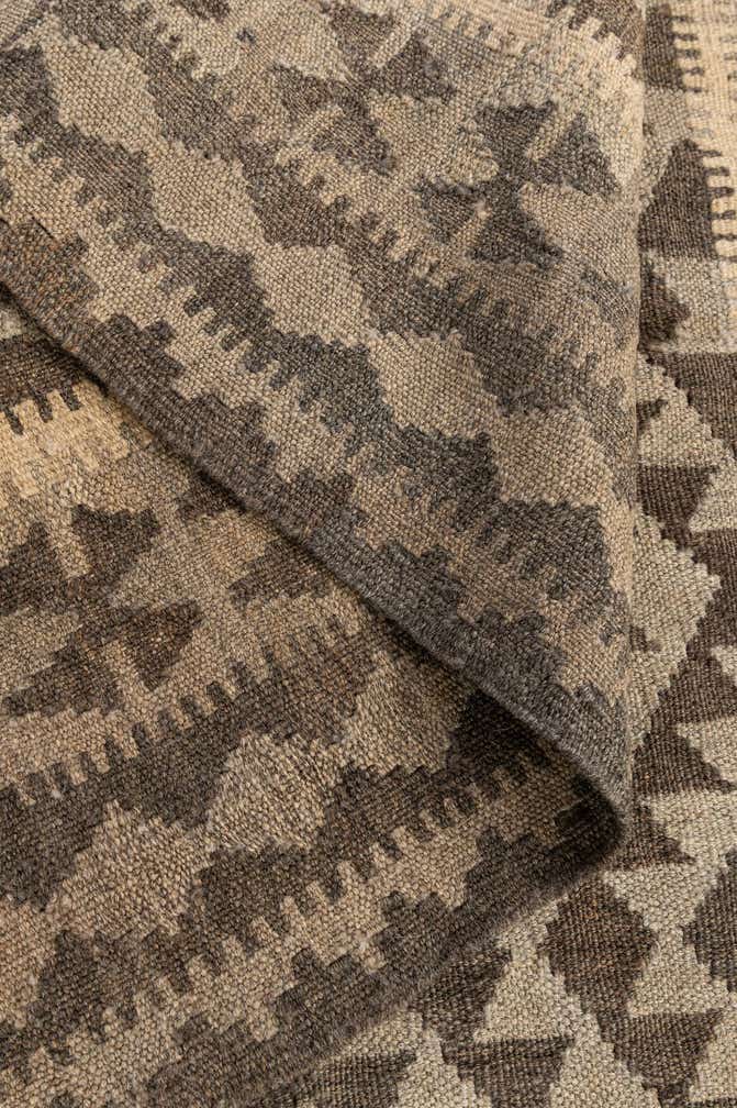 3' 5 x 4' 10 Hand Woven Kilim Maymana Wool Rug