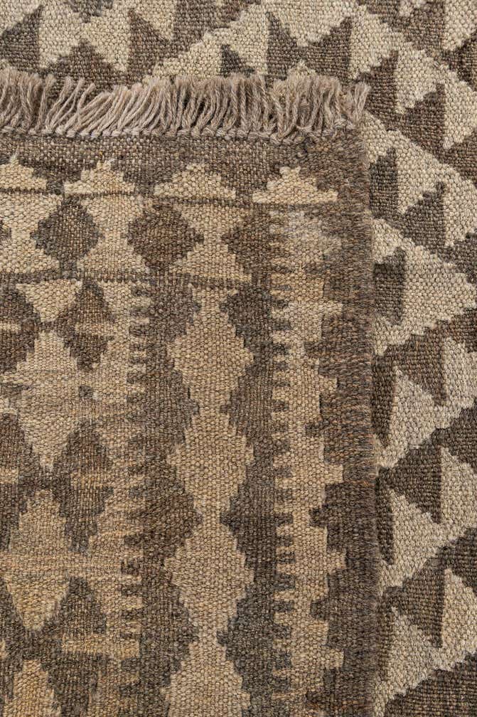 3' 5 x 4' 10 Hand Woven Kilim Maymana Wool Rug