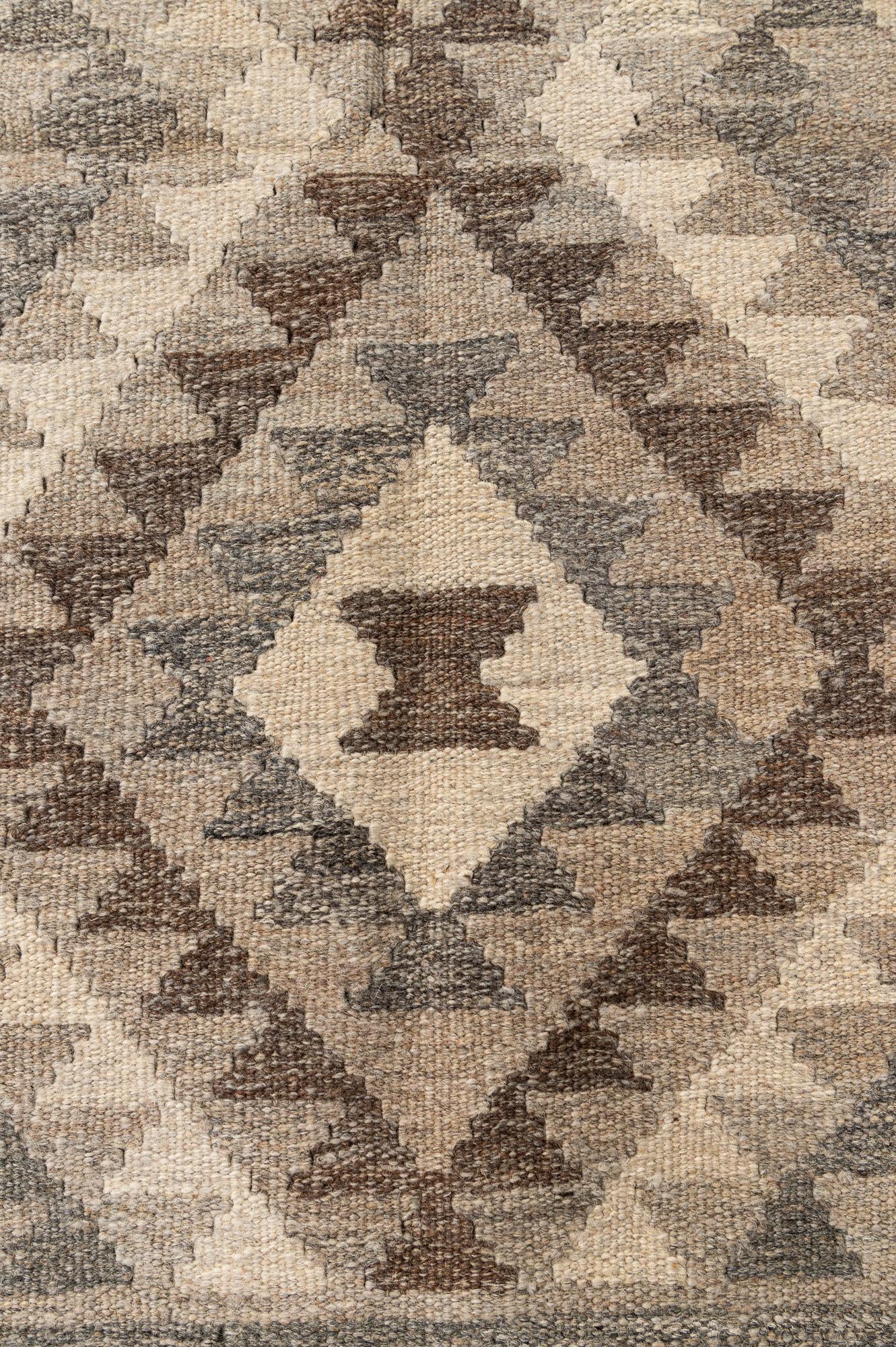 3' 4 x 5' Hand Woven Kilim Maymana Wool Rug