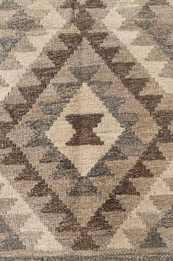 3' 4 x 5' Hand Woven Kilim Maymana Wool Rug
