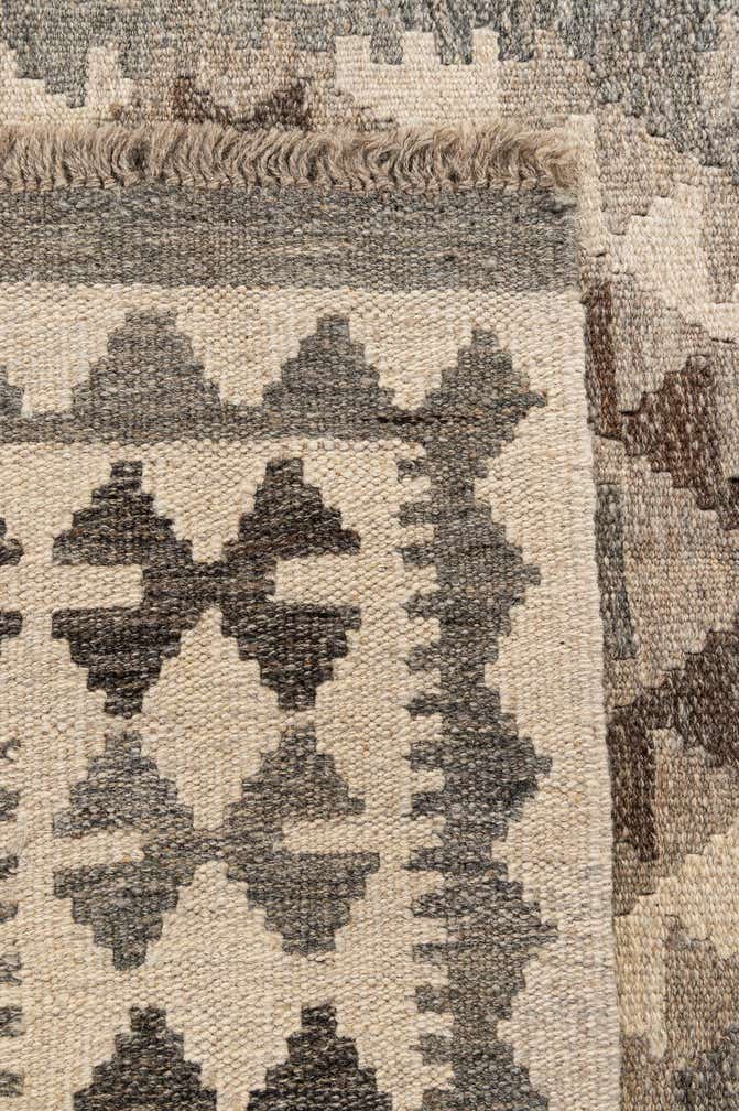 3' 4 x 5' Hand Woven Kilim Maymana Wool Rug