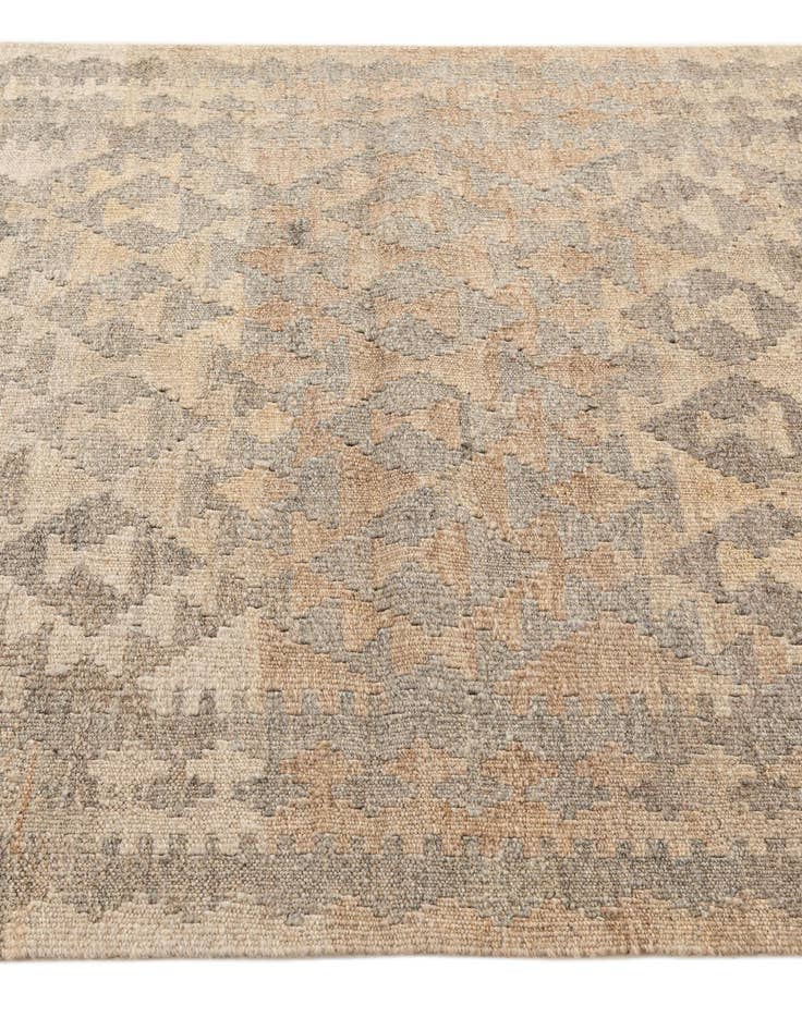 Detail image of 3' 3 x 4' 11 Hand Woven Kilim Maymana Wool Rug