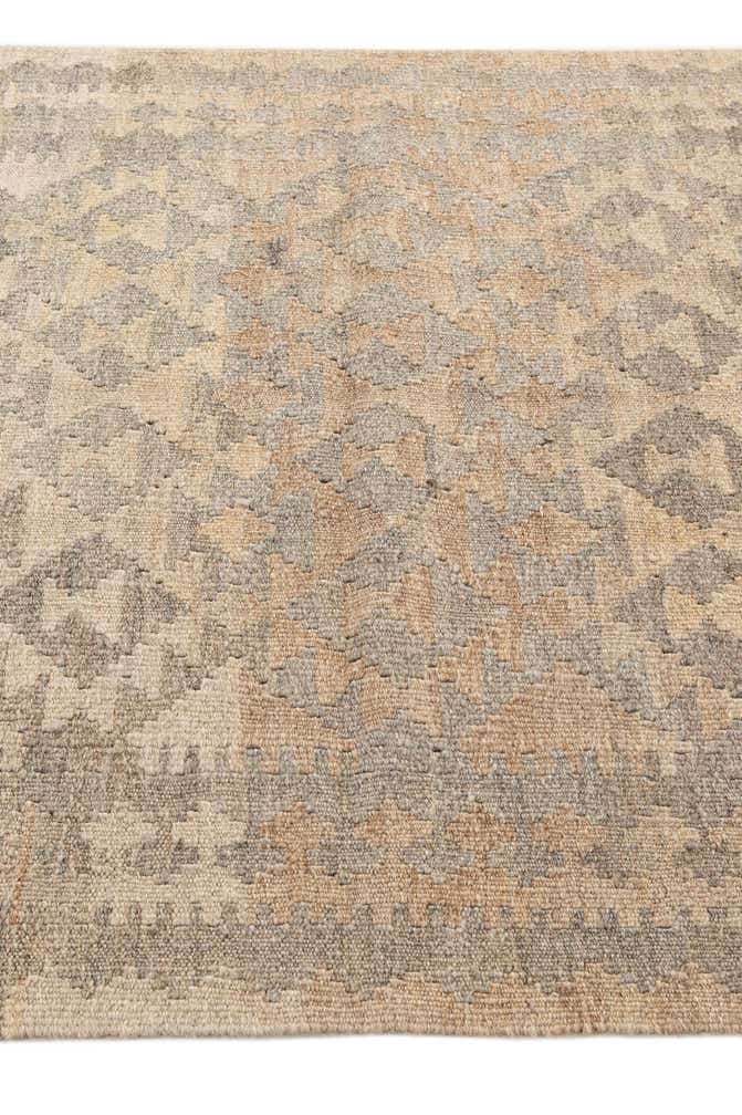 3' 3 x 4' 11 Hand Woven Kilim Maymana Wool Rug