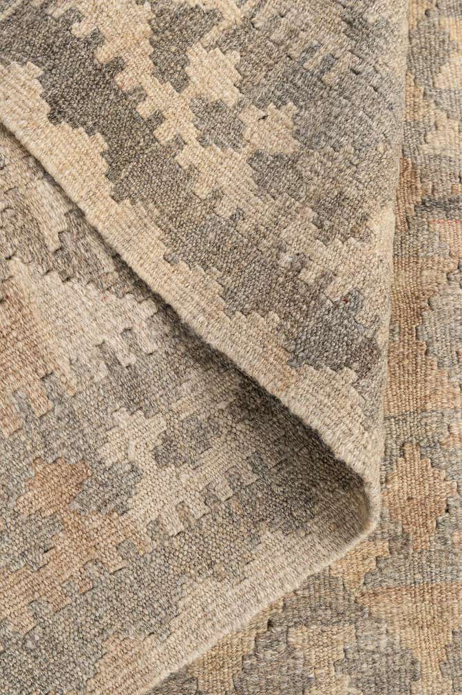 3' 3 x 4' 11 Hand Woven Kilim Maymana Wool Rug