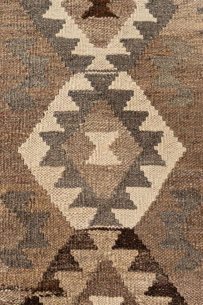 3' 5 x 5' Hand Woven Kilim Maymana Wool Rug