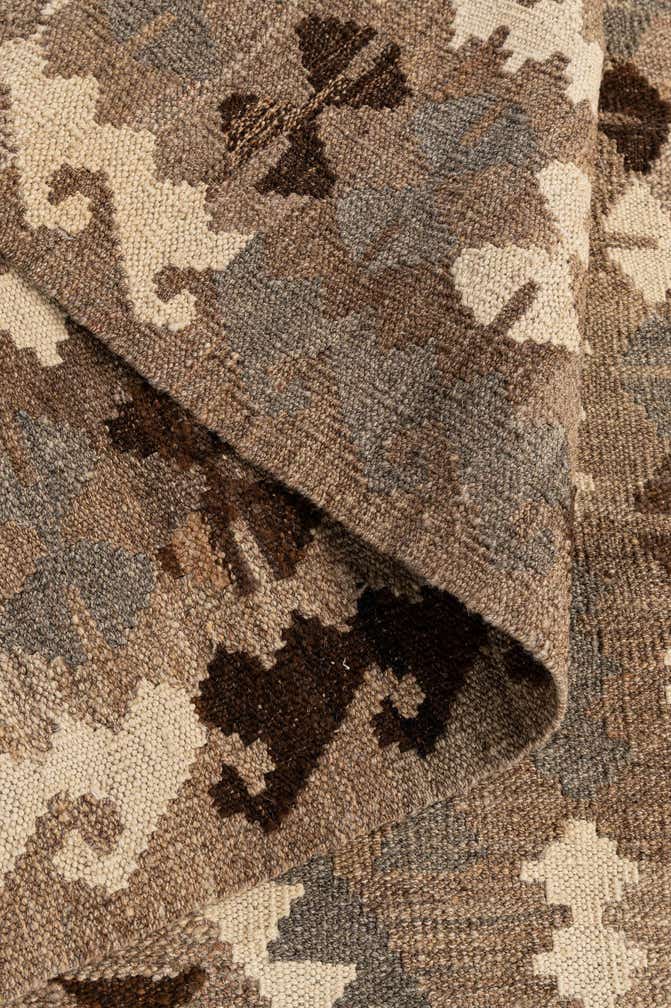 3' 5 x 5' Hand Woven Kilim Maymana Wool Rug