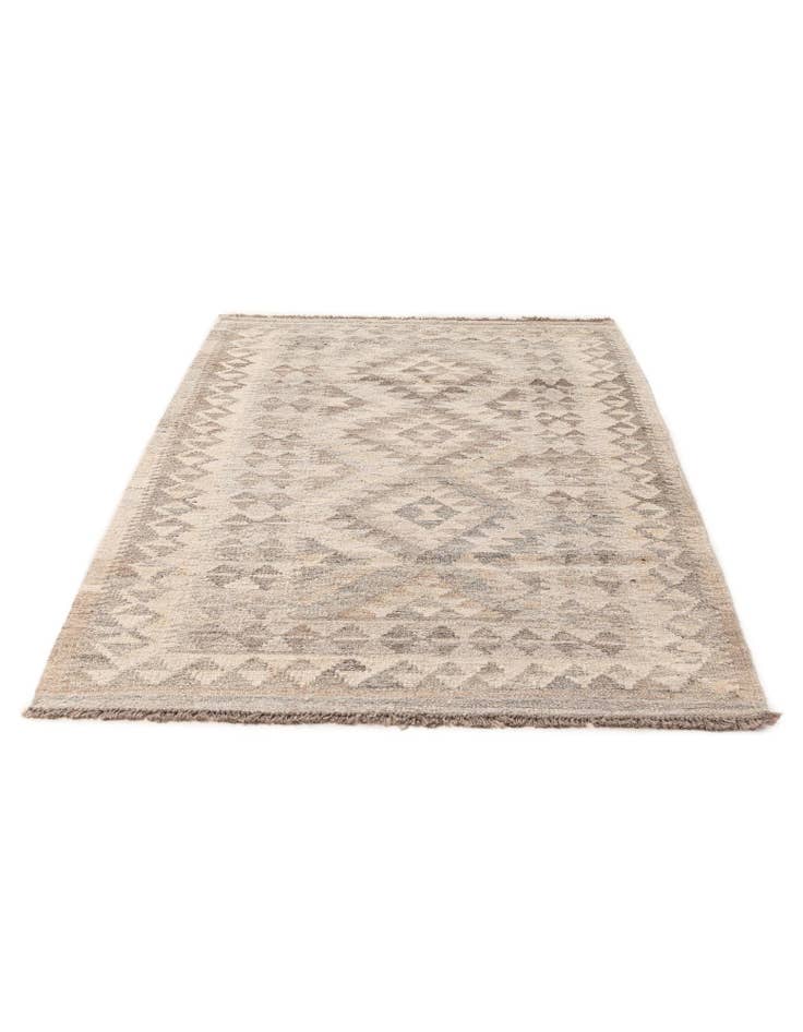 Detail image of 3' 3 x 5' 3 Hand Woven Kilim Maymana Wool Rug